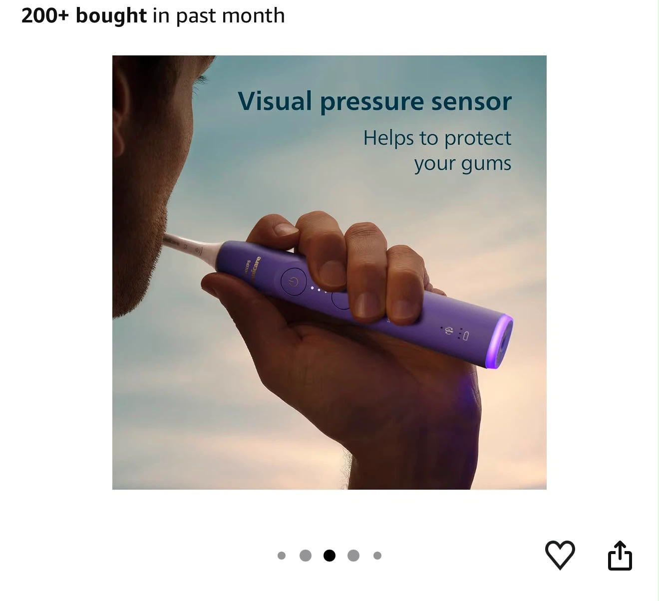 Philips Sonicare 6100 Series Electric Toothbrush - Purple - photo 4