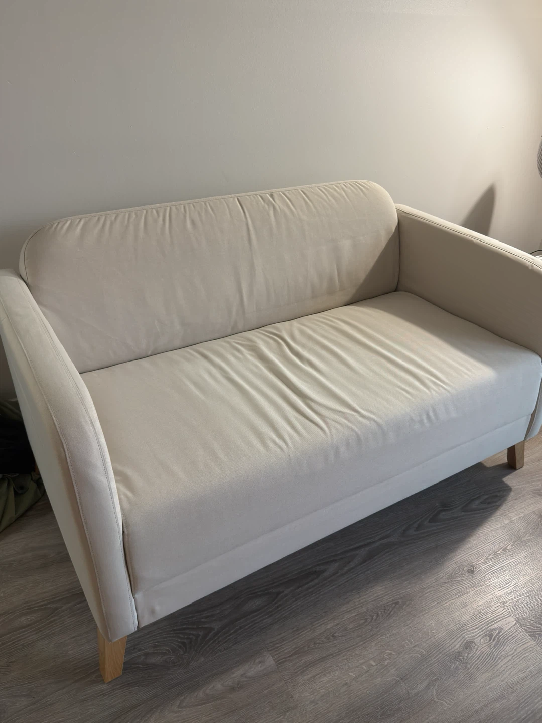 IKEA Linanas 2 person couch + green cover