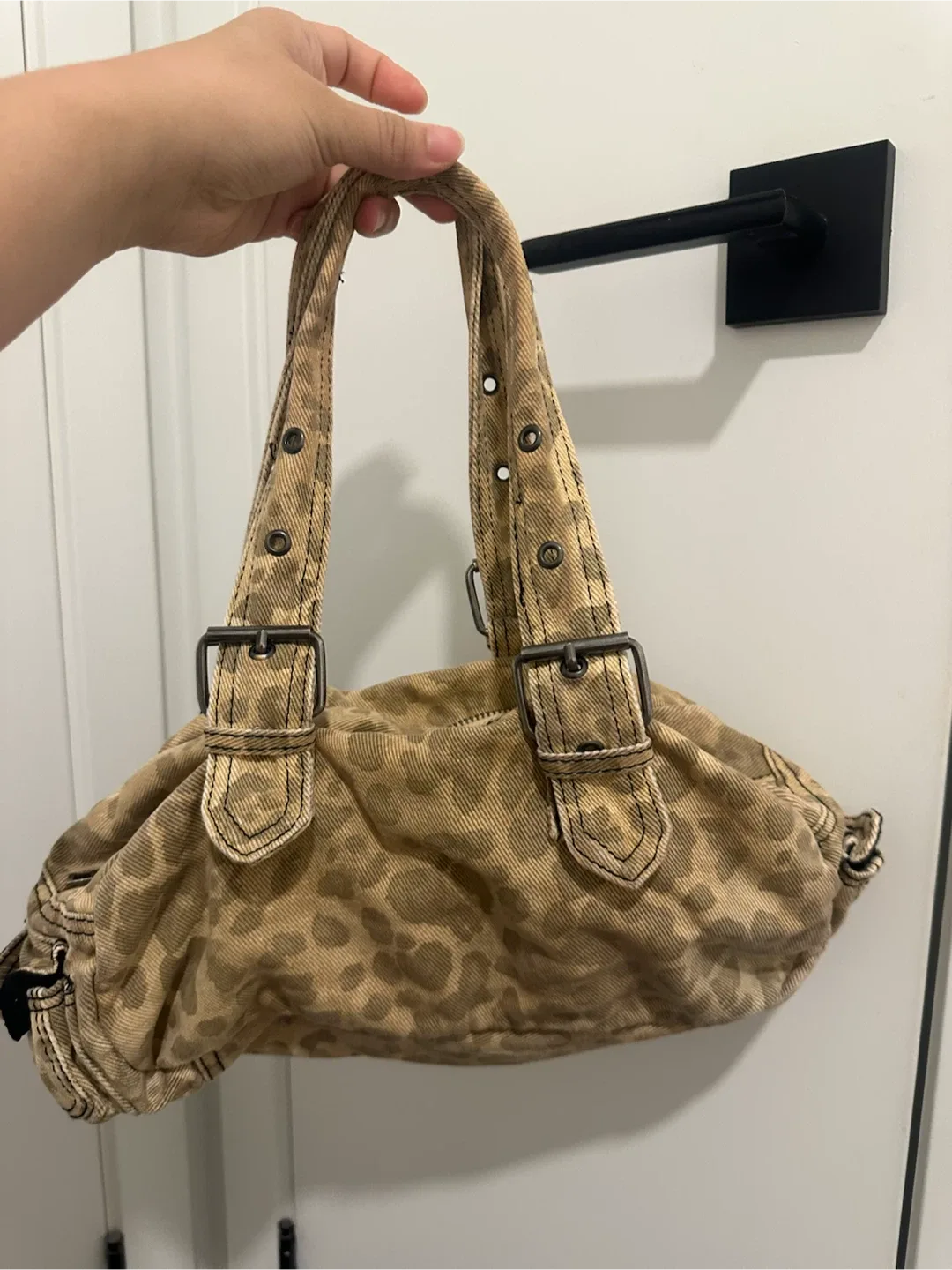 Urban outfitters Tan Leopard Print Shoulder Bag - photo 3