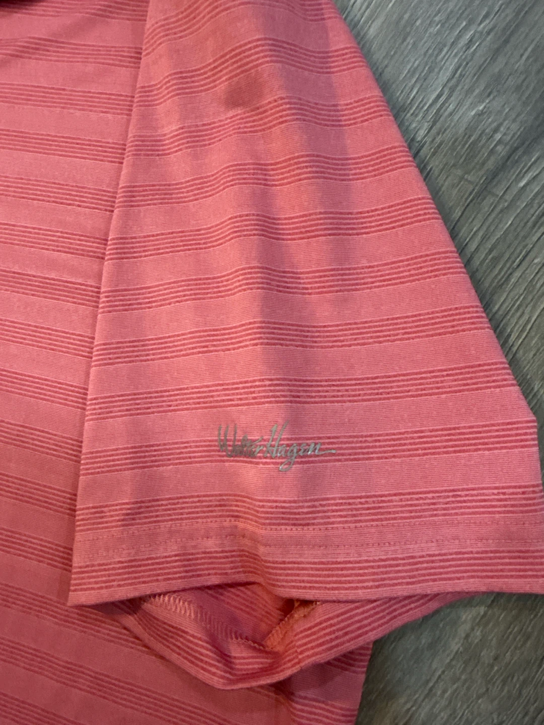 Walter Hagen Pink Striped Polo Shirt XL - photo 3