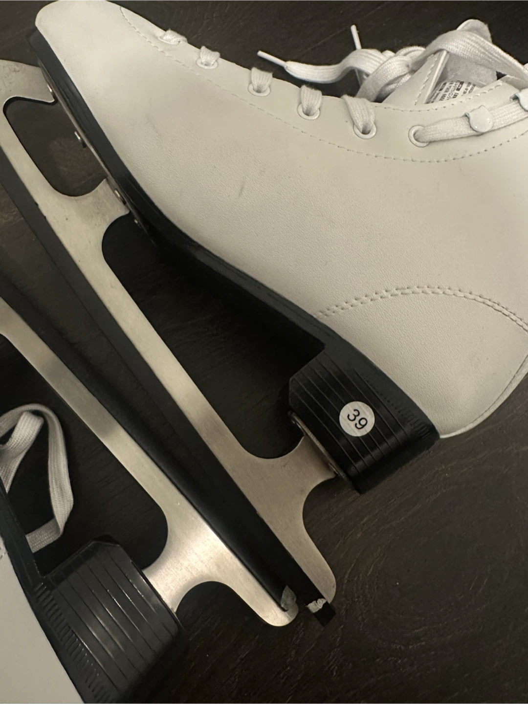 White Figure Skates Size 39 - photo 3