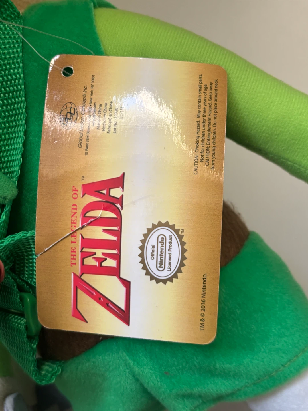 Nintendo Toon link plush backpack NWT - photo 4