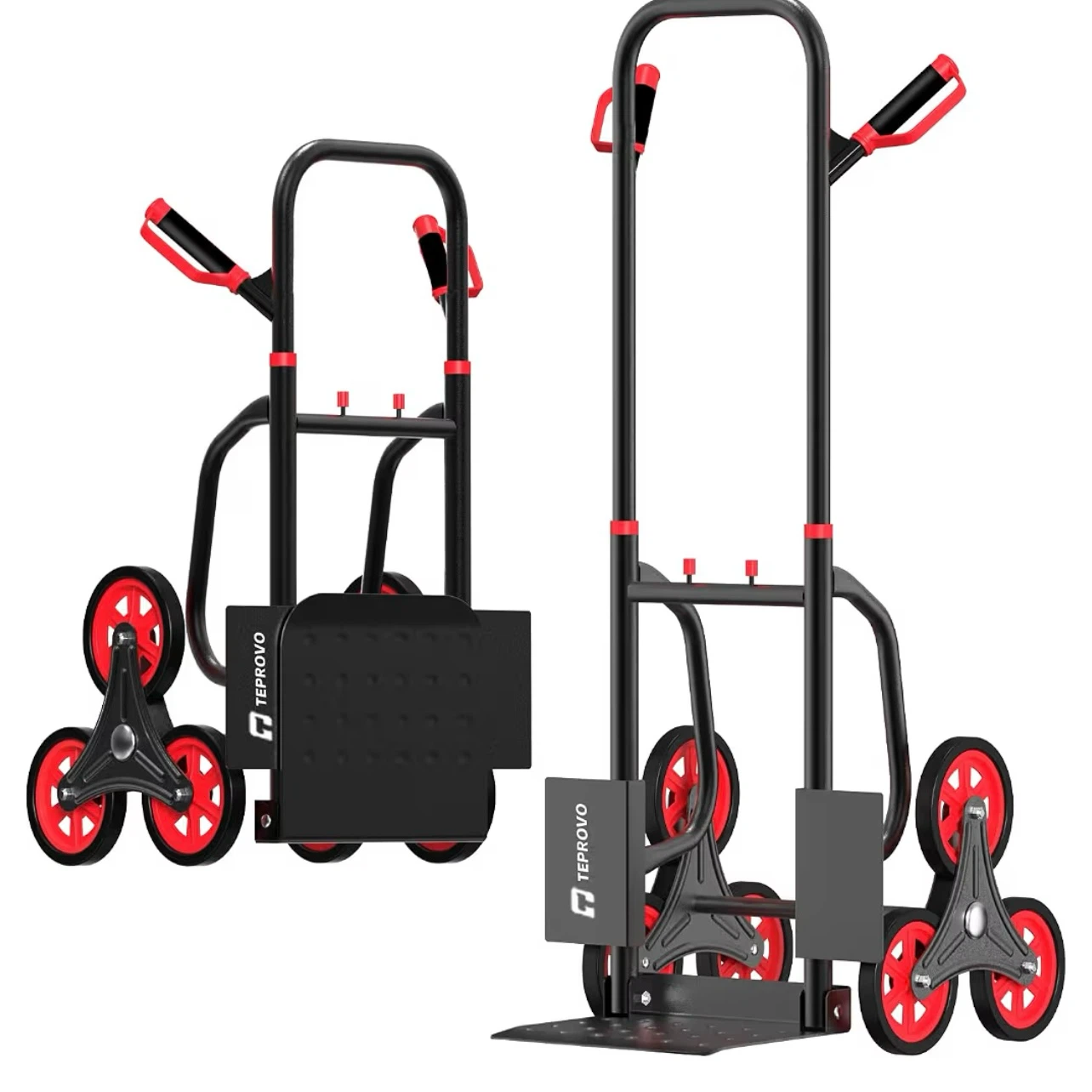 TEPROVO 3-Wheel Stair Climbing Hand Truck Dolly