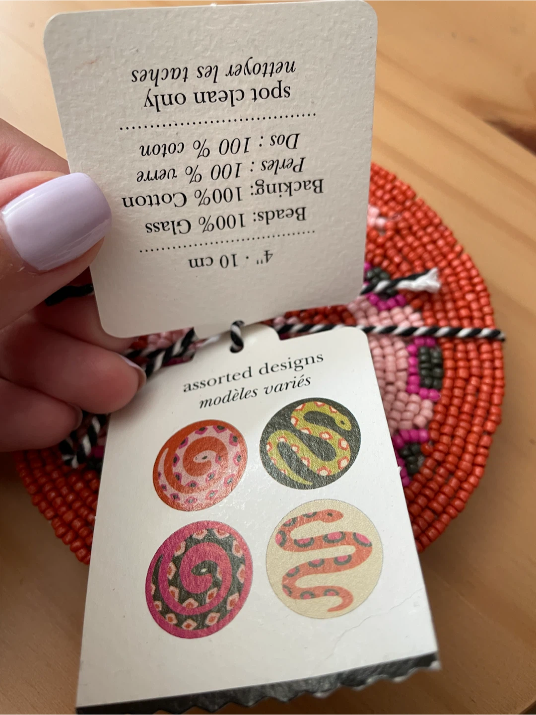 Beaded Snake Coasters - photo 3