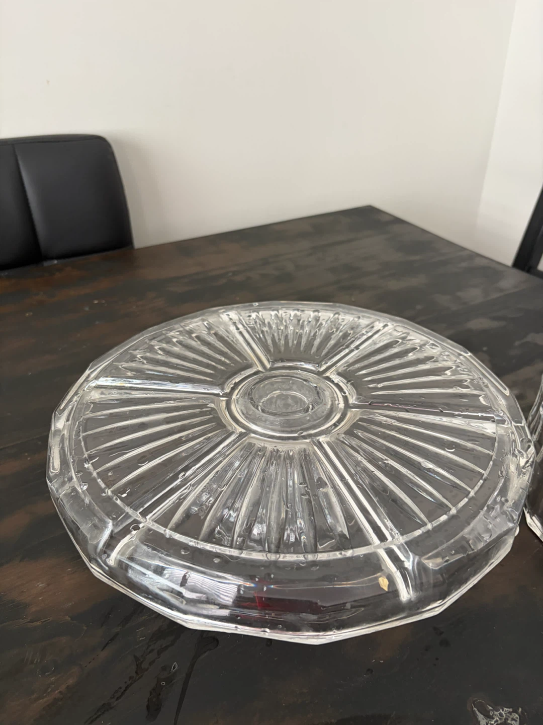 Glass Serving Platter with Dome Lid