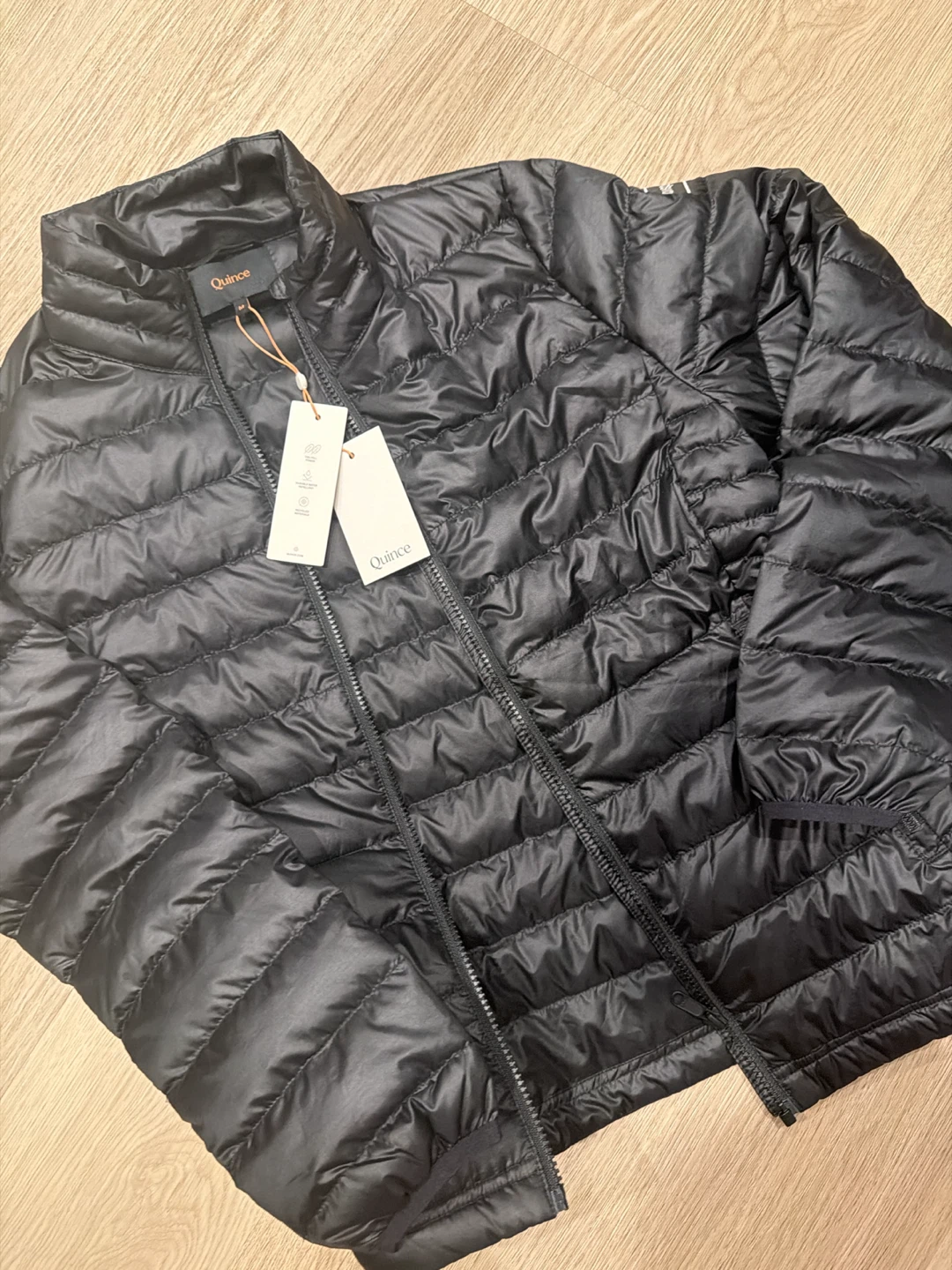 Quince Black Puffer Jacket