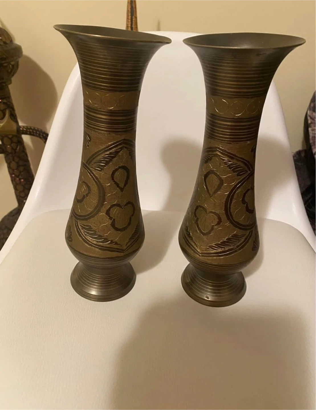 Vintage Brass Vases - Set of 2 - photo 2