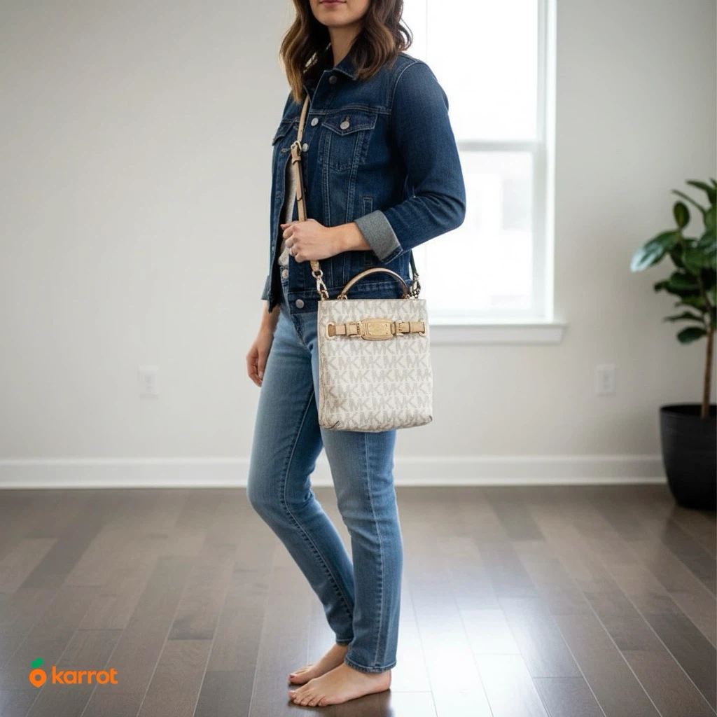 Michael Kors White Monogram Crossbody Bag - photo 2