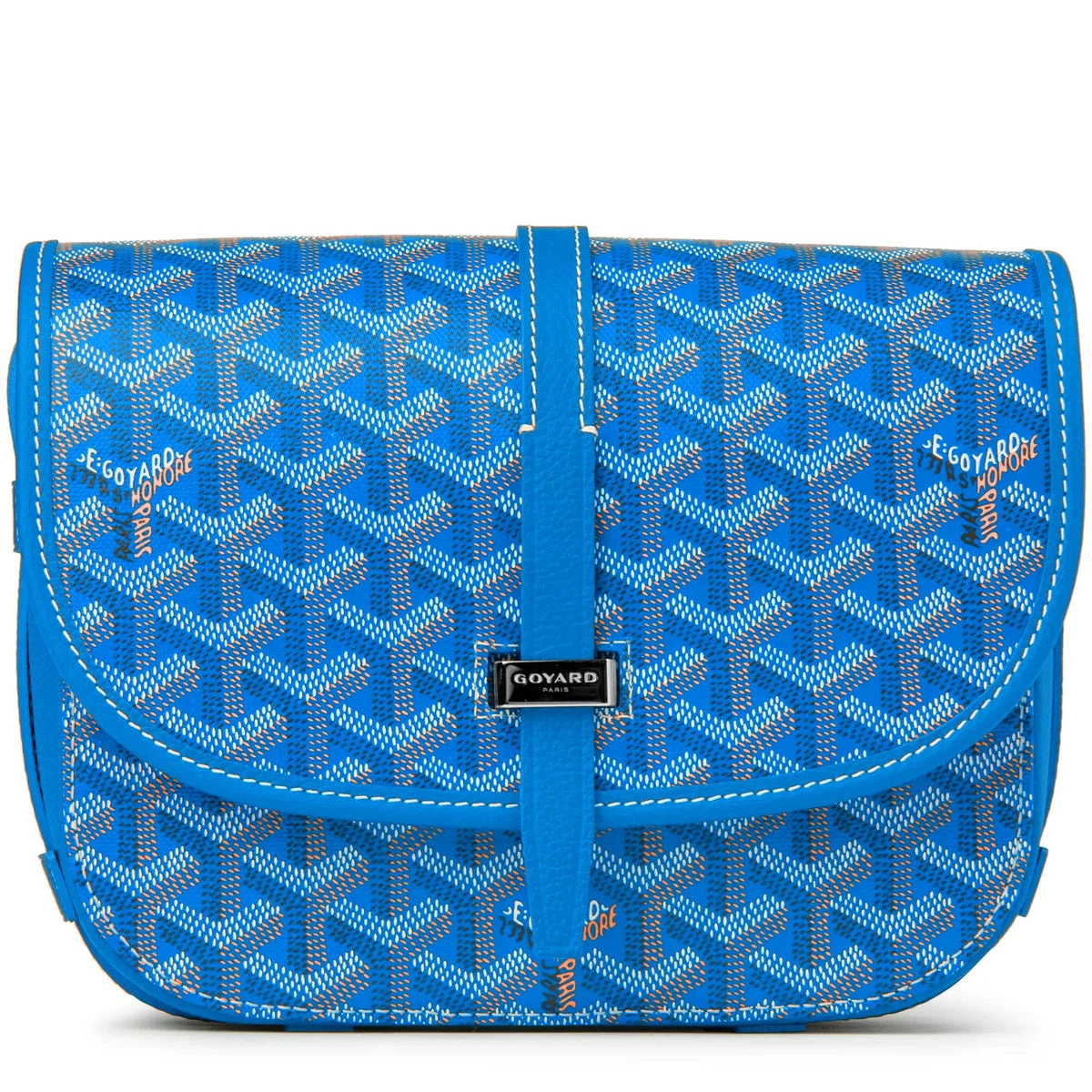 Blue Canvas Shoulder Bag