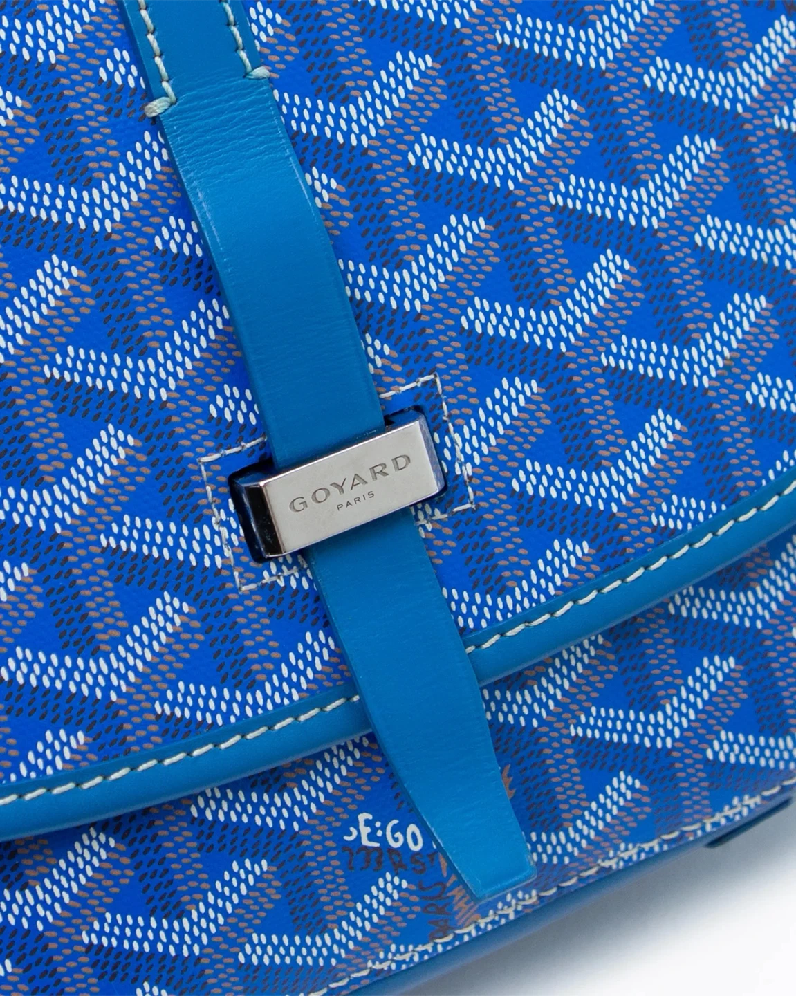 Blue Canvas Shoulder Bag - photo 3