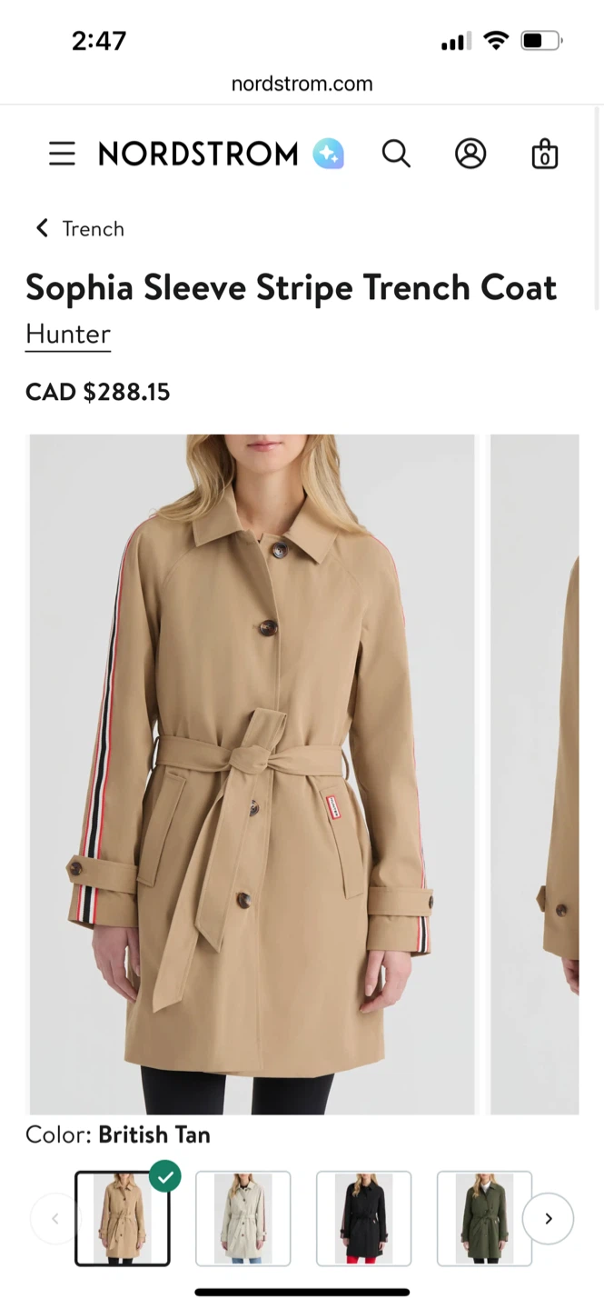 Brand new Hunter Trench Coat - Size 2Xl - photo 3