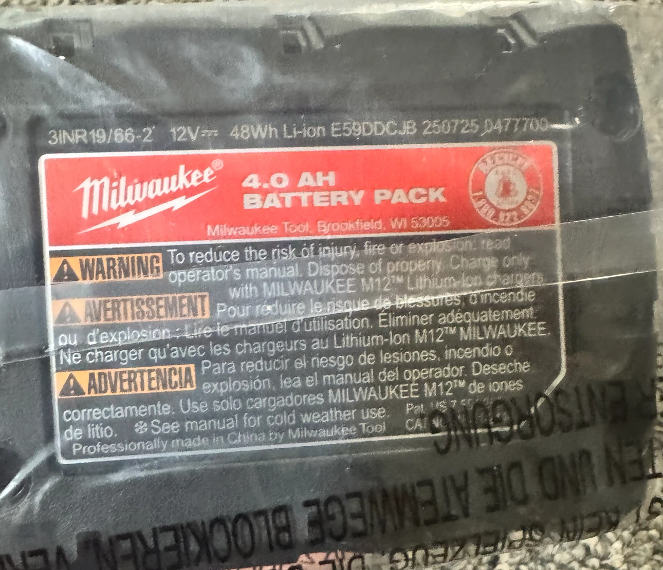 Milwaukee M12 4.0 Ah REDLITHIUM XC Battery Pack - photo 2
