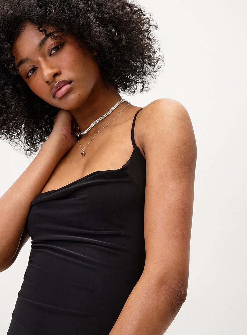 Black laced back maxi dress - photo 2