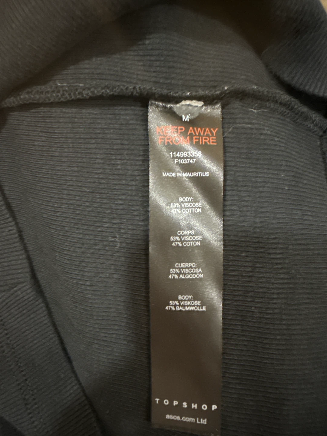 Topshop Black Ribbed Tank Top - photo 4