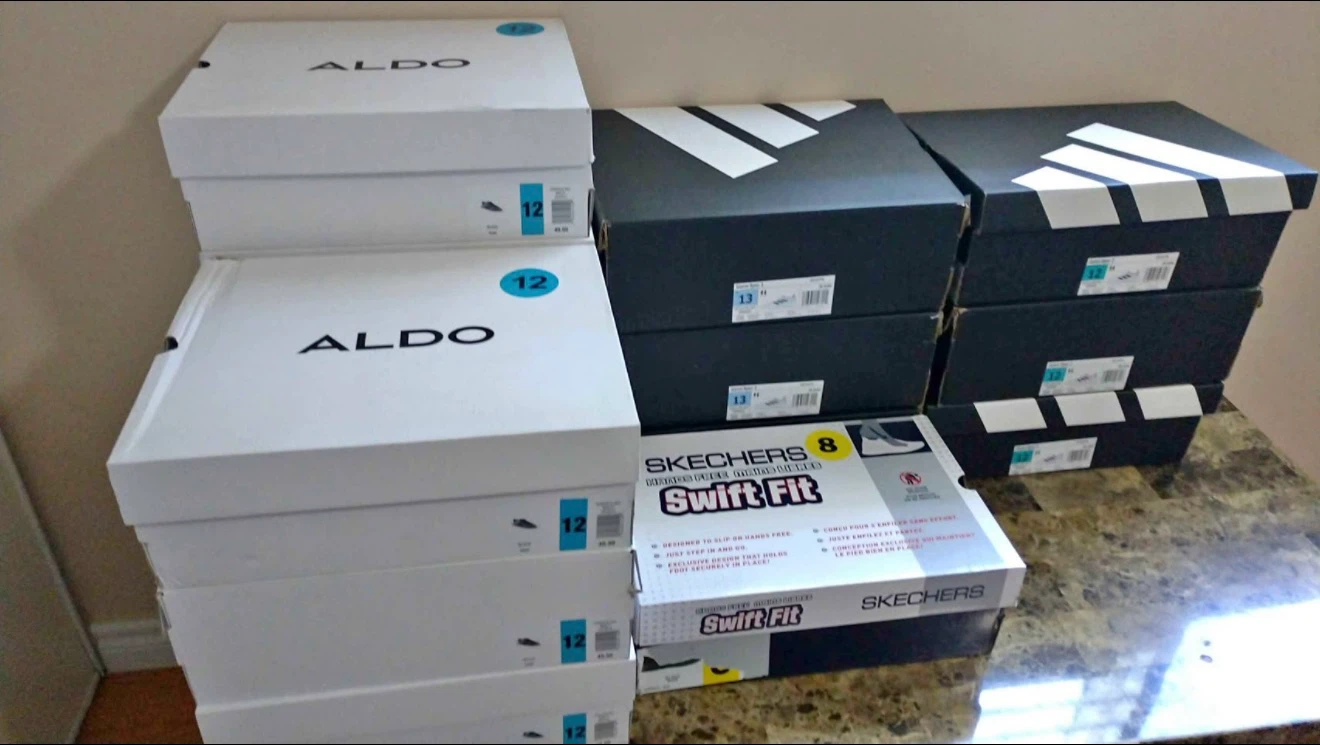 ALDO, Adidas, and Sketcher Sneakers