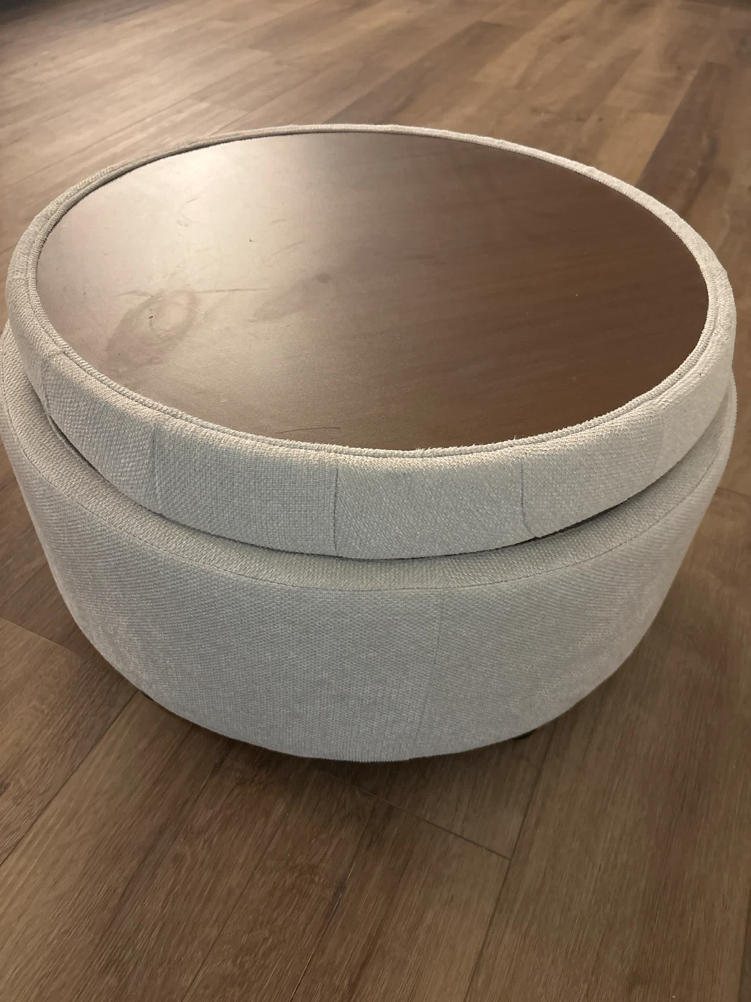 Tan Ottoman with storage (Need gone asap!) - photo 3