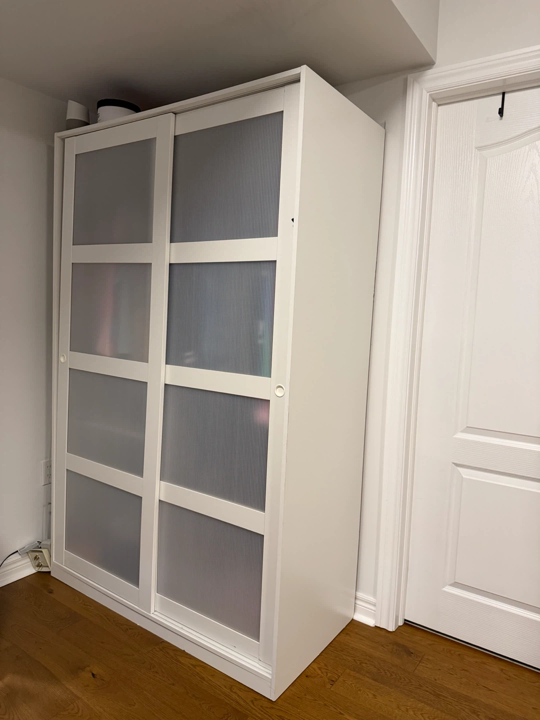 White Wardrobe with Sliding Doors