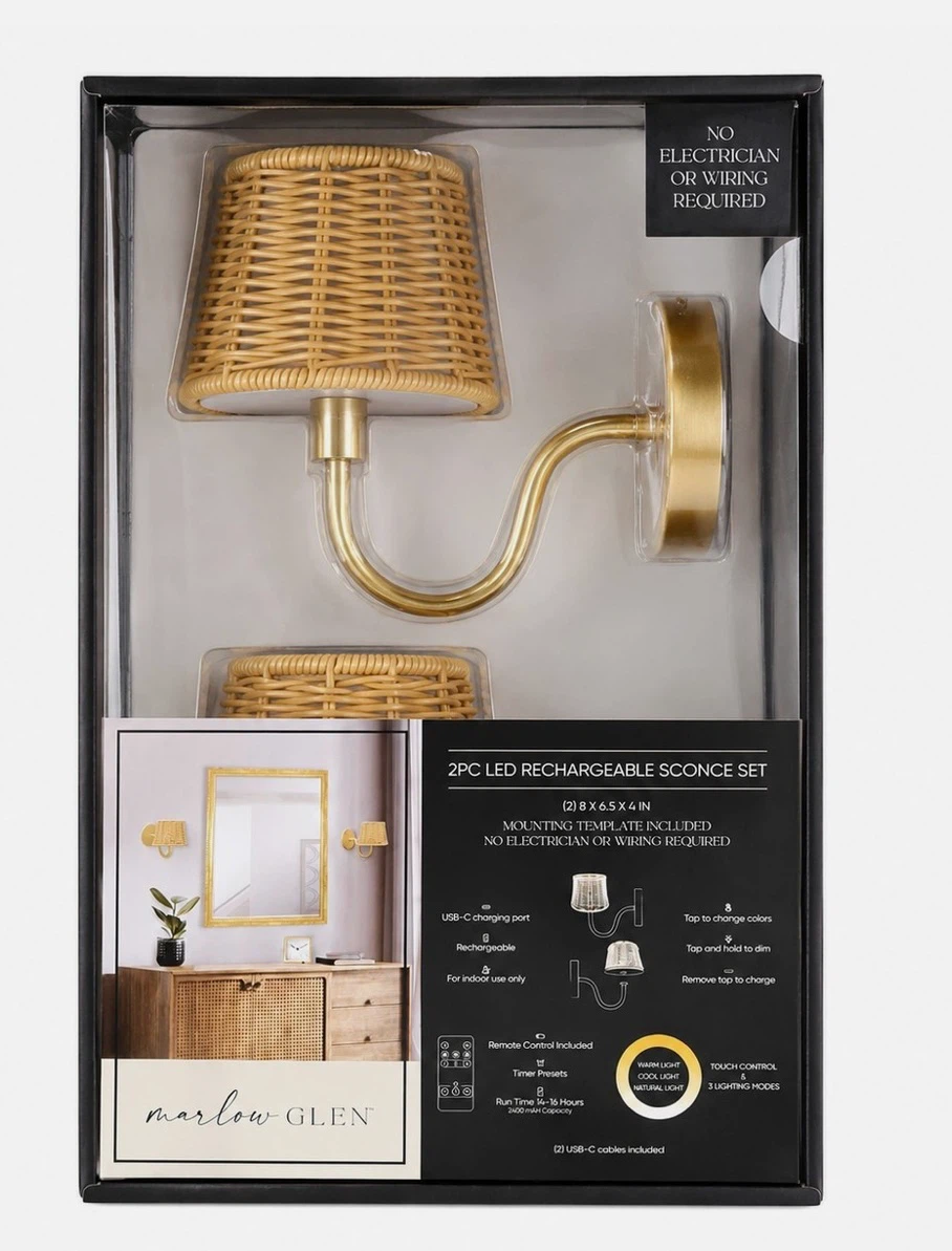 Rechargeable LED Wall Sconces – Wireless & No Wiring - photo 2