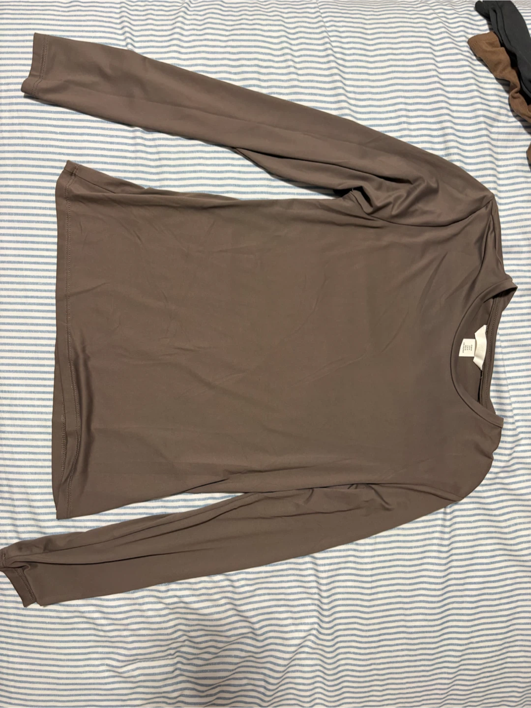 Brown Long-Sleeve Top