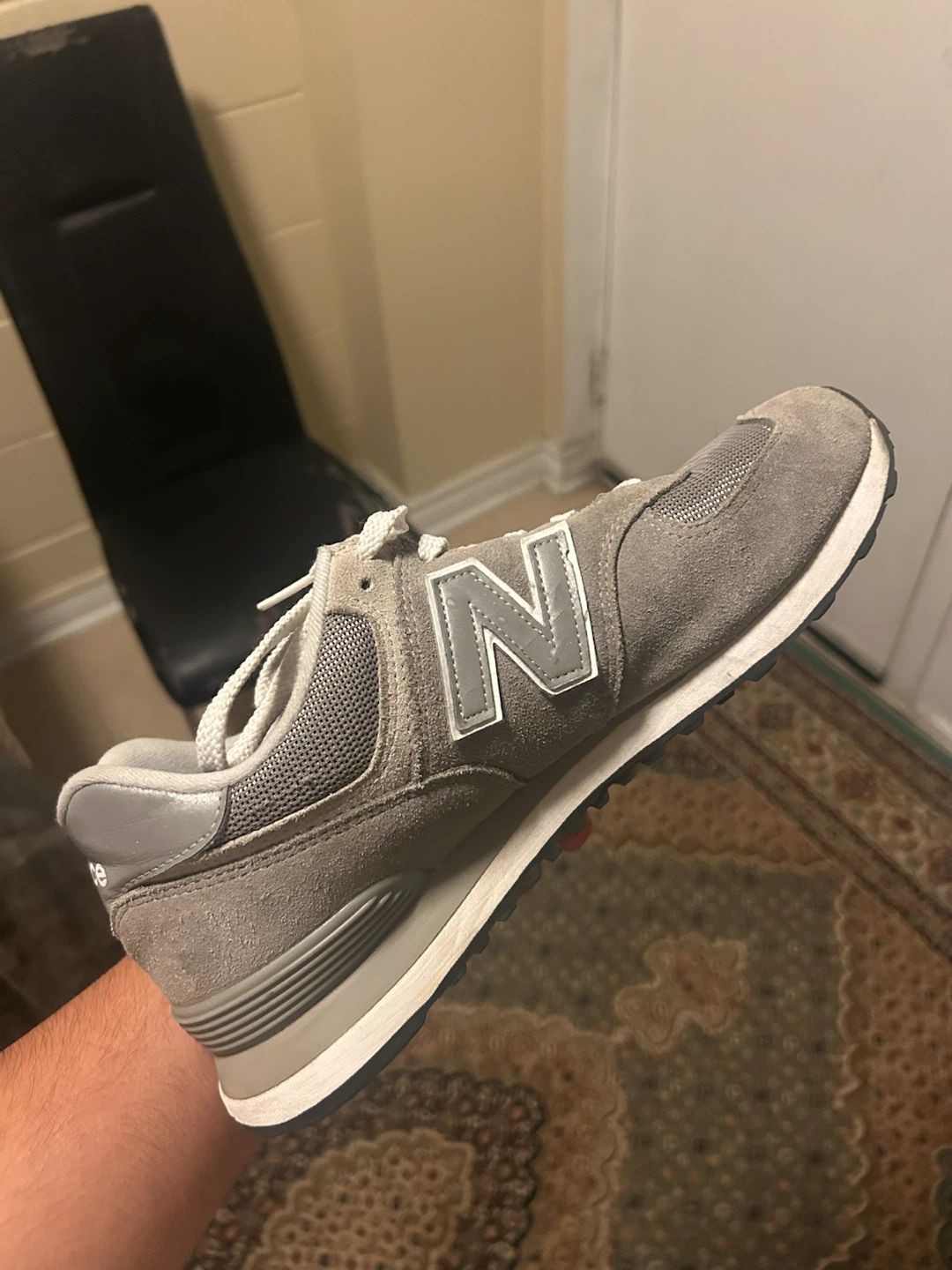 New Balance 574 Classic Grey Suede Sneakers - photo 3