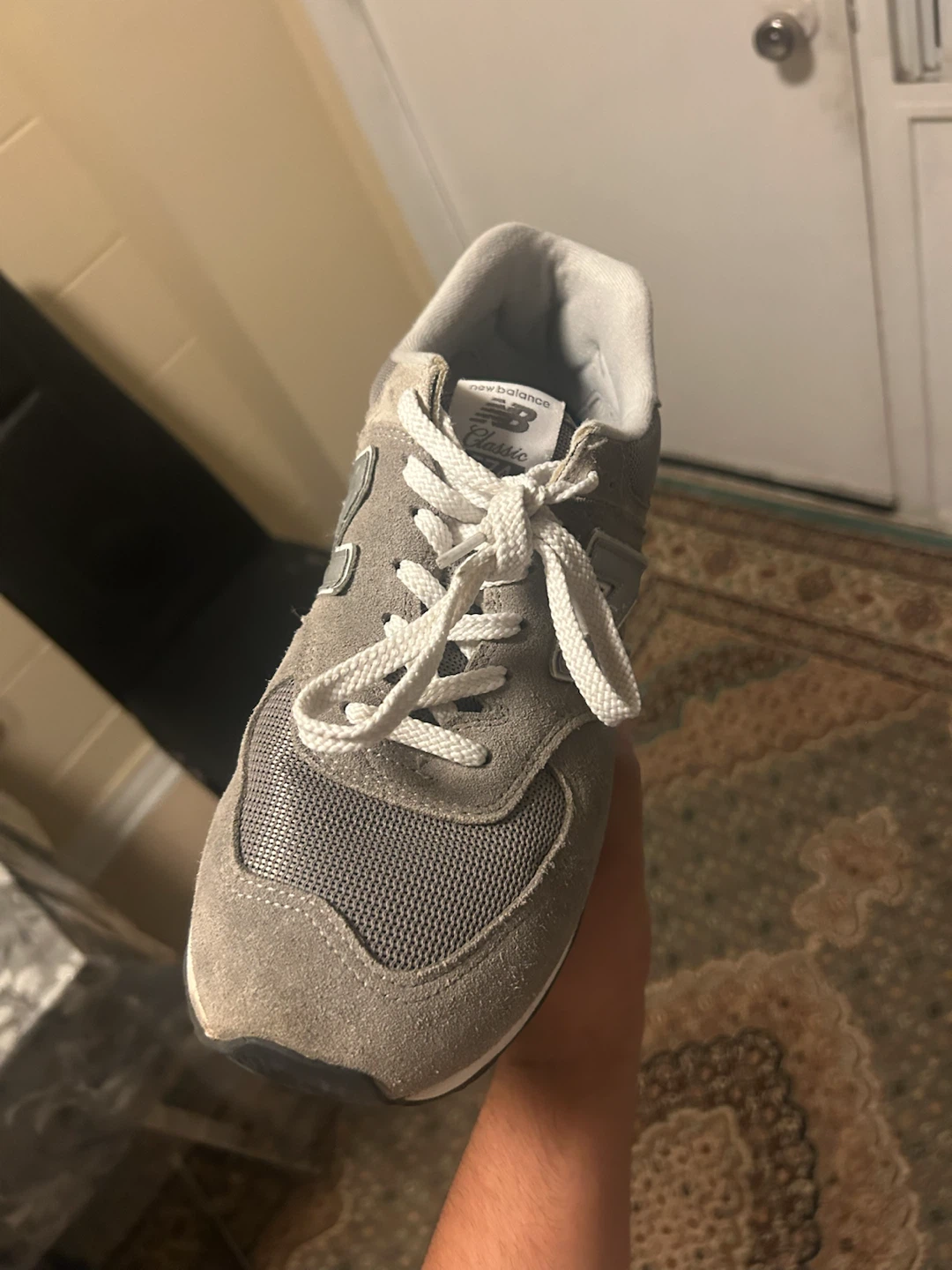 New Balance 574 Classic Grey Suede Sneakers - photo 4