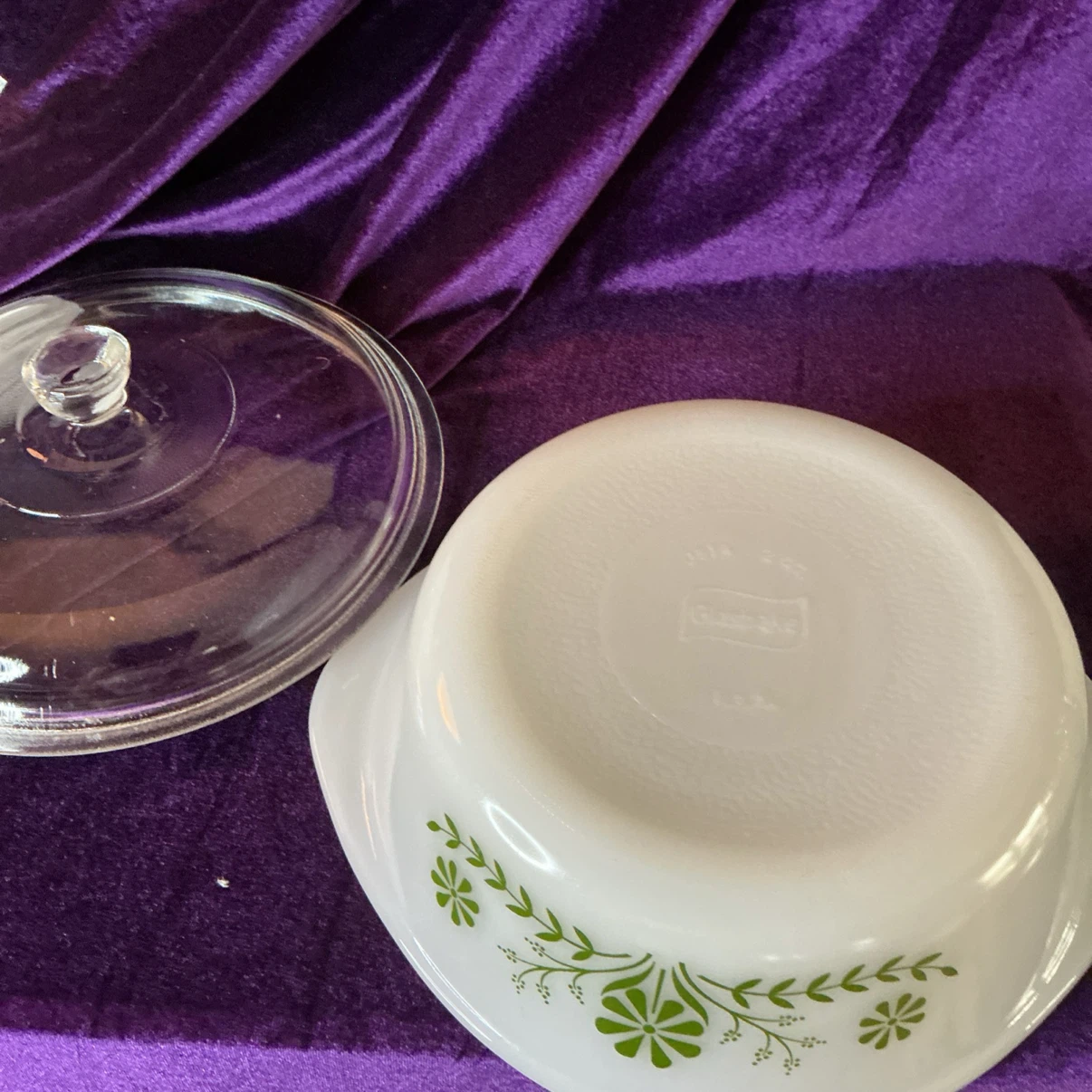 Glassbake Daisy set of 2 casserole dishes with lids - photo 3