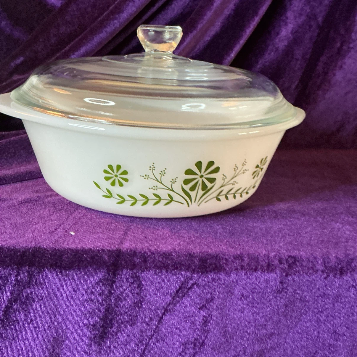 Glassbake Daisy set of 2 casserole dishes with lids - photo 4