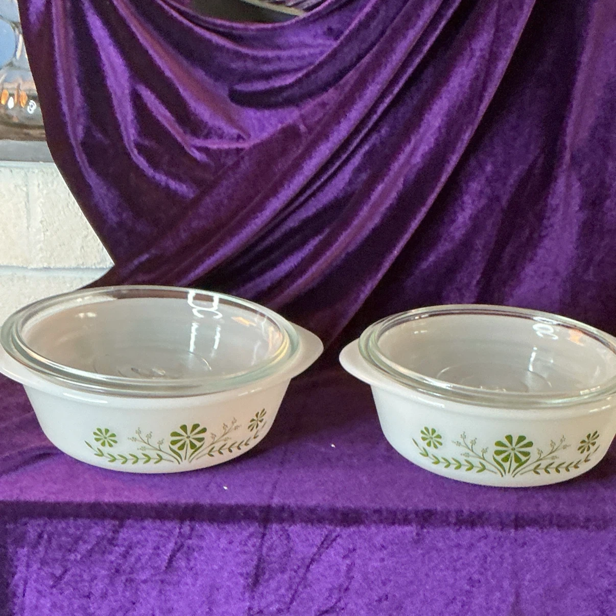 Glassbake Daisy set of 2 casserole dishes with lids - photo 5