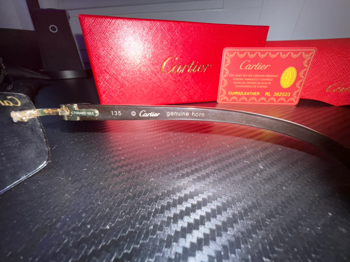 Cartier Genuine Horn Rimless Glasses 135 - photo 3