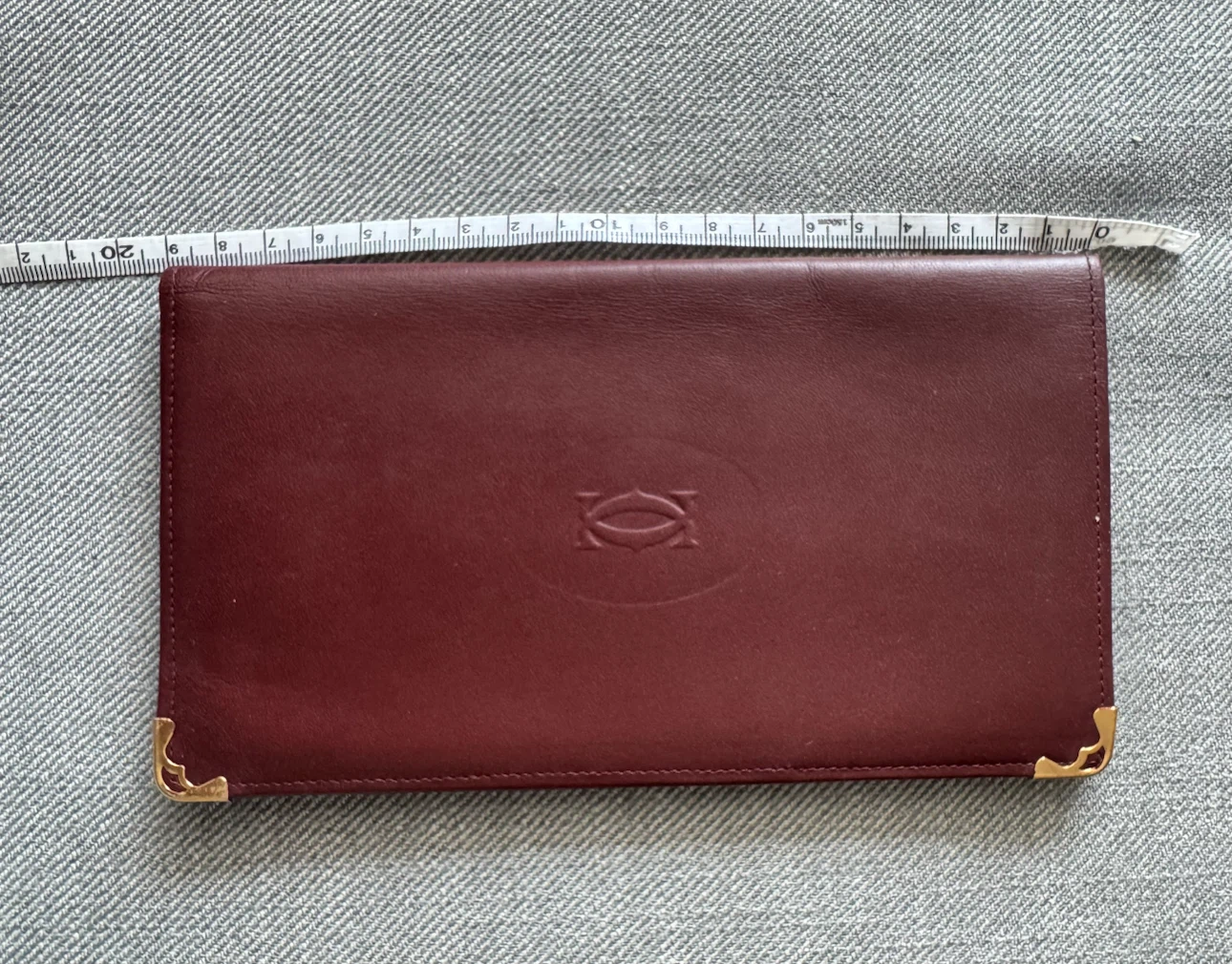 Authentic Cartier Leather long wallet