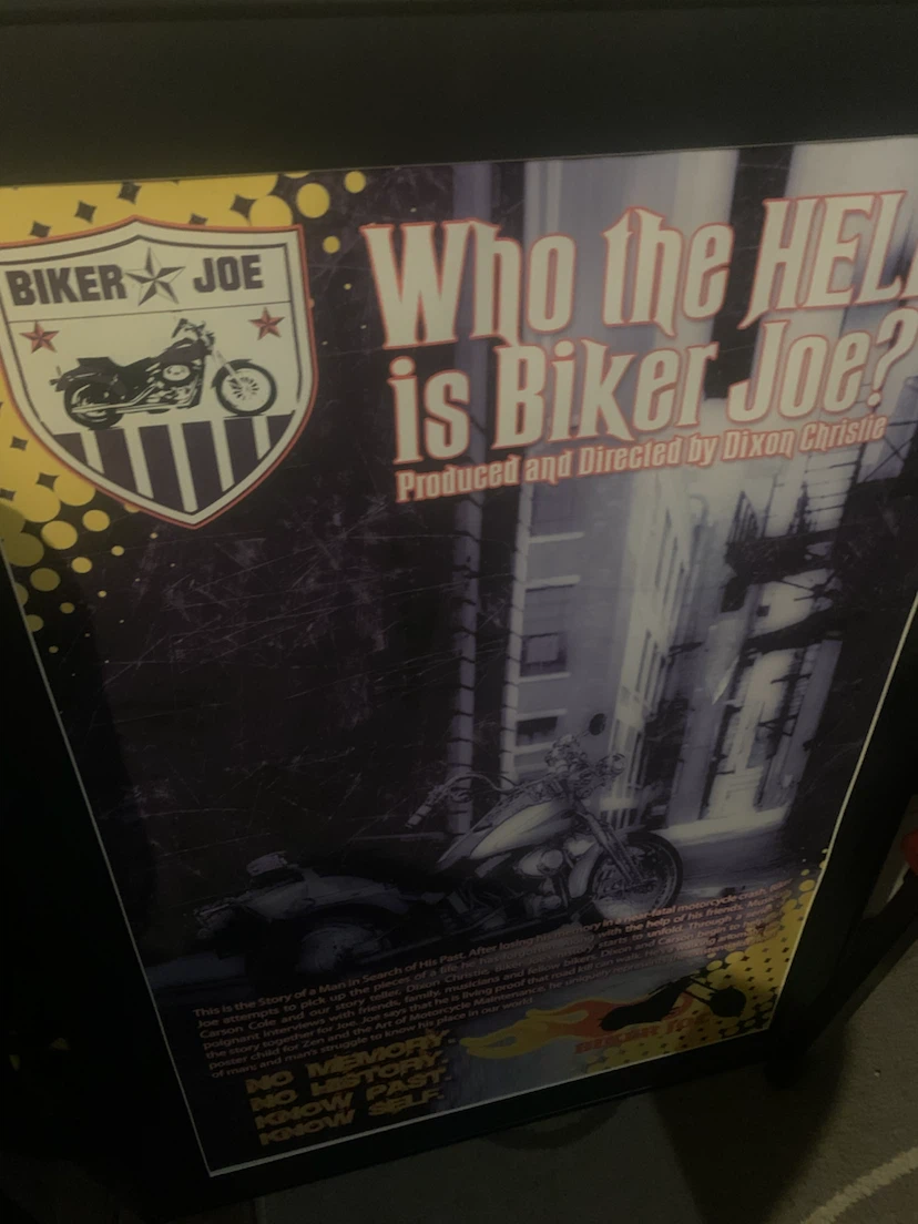 Who the Hell is Biker Joe? Framed Poster