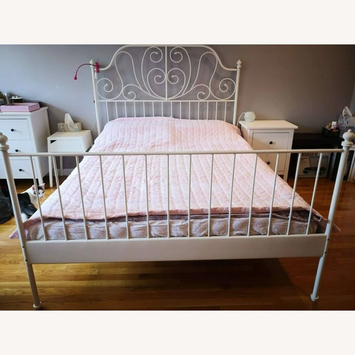 IKEA Queen metal  bed frame *Free delivery