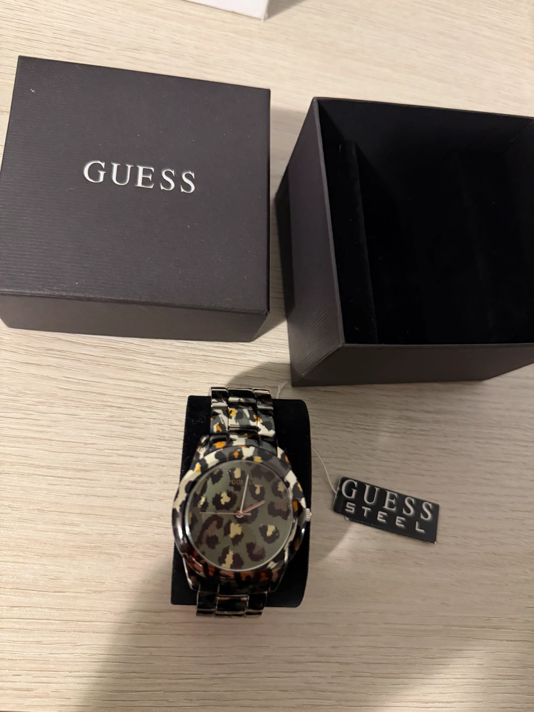 GUESS Leopard Print Watch