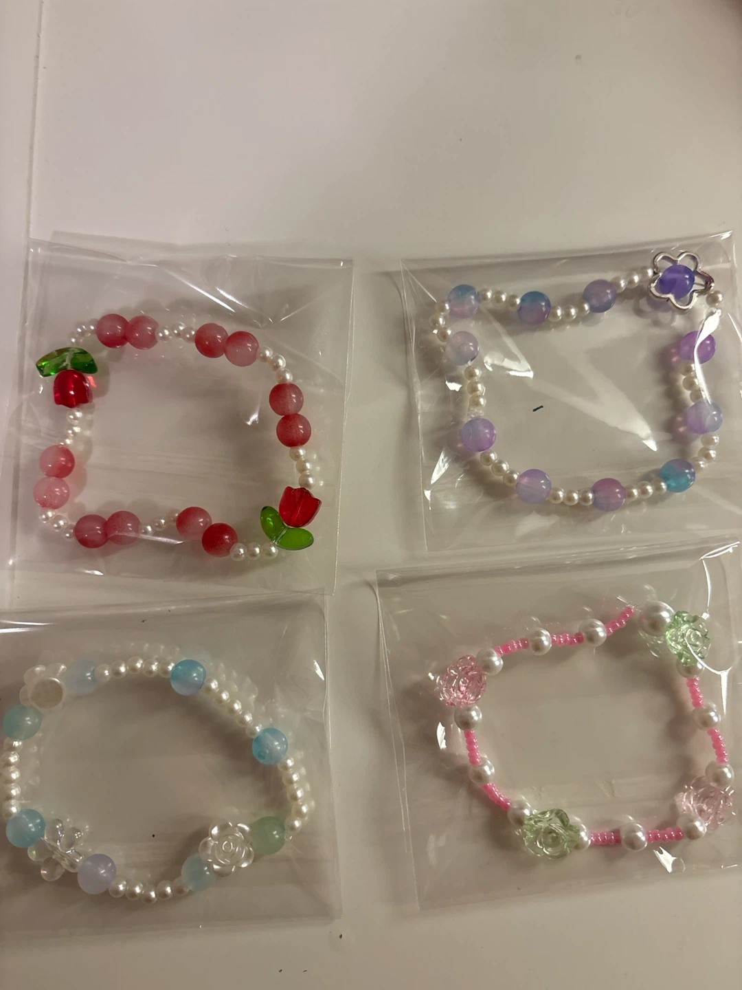 Assorted Beaded Bracelets with Charms