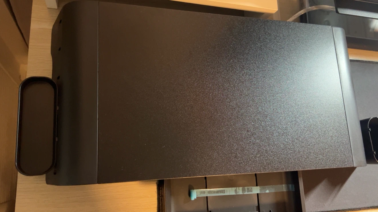 Black Monitor Stand with Drawer - photo 4