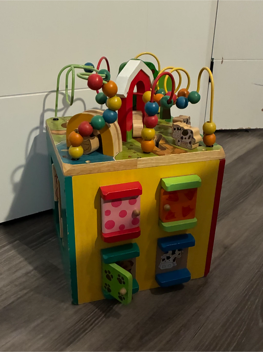 Wooden Activity Cube Toy