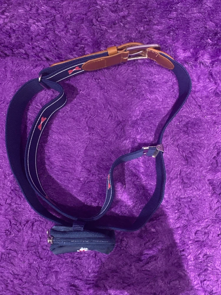 Navy Blue Belt with Small Pouch - photo 2
