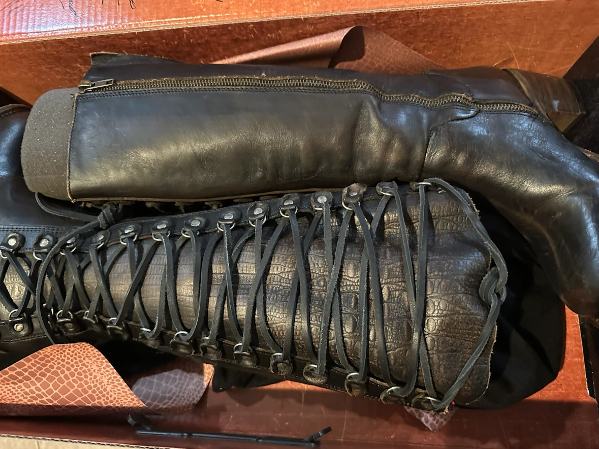 FREEBIRD Chapelle Black Multi Boots Size 6 - photo 3