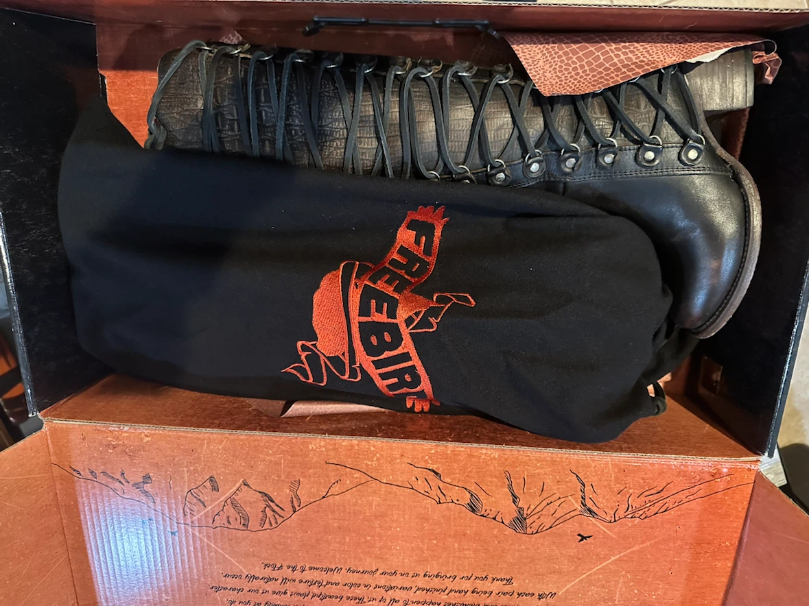 FREEBIRD Chapelle Black Multi Boots Size 6 - photo 4