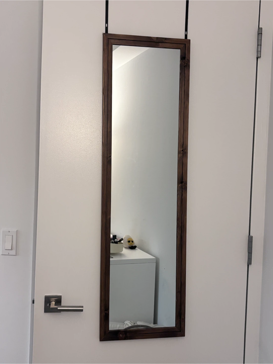 Wooden full length mirror