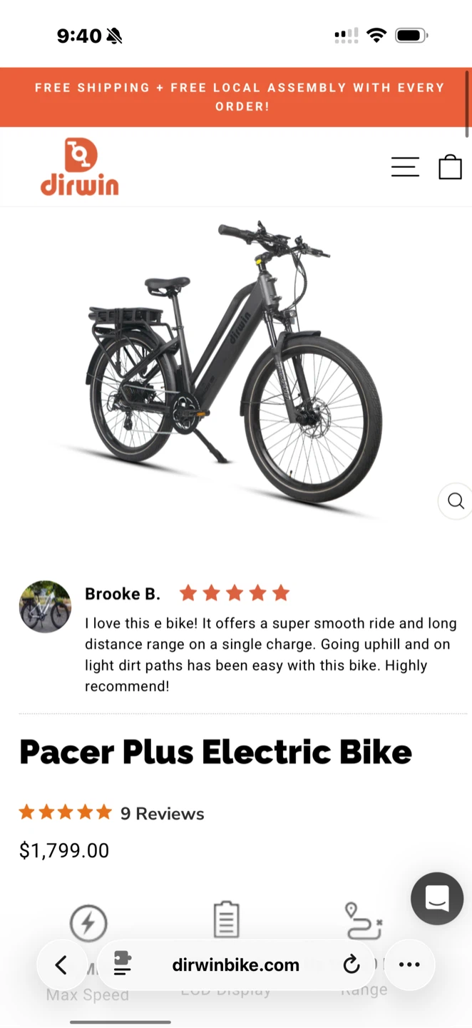 Dirwin Pacer Plus Electric Bike Brand New Factory Sealed - photo 5