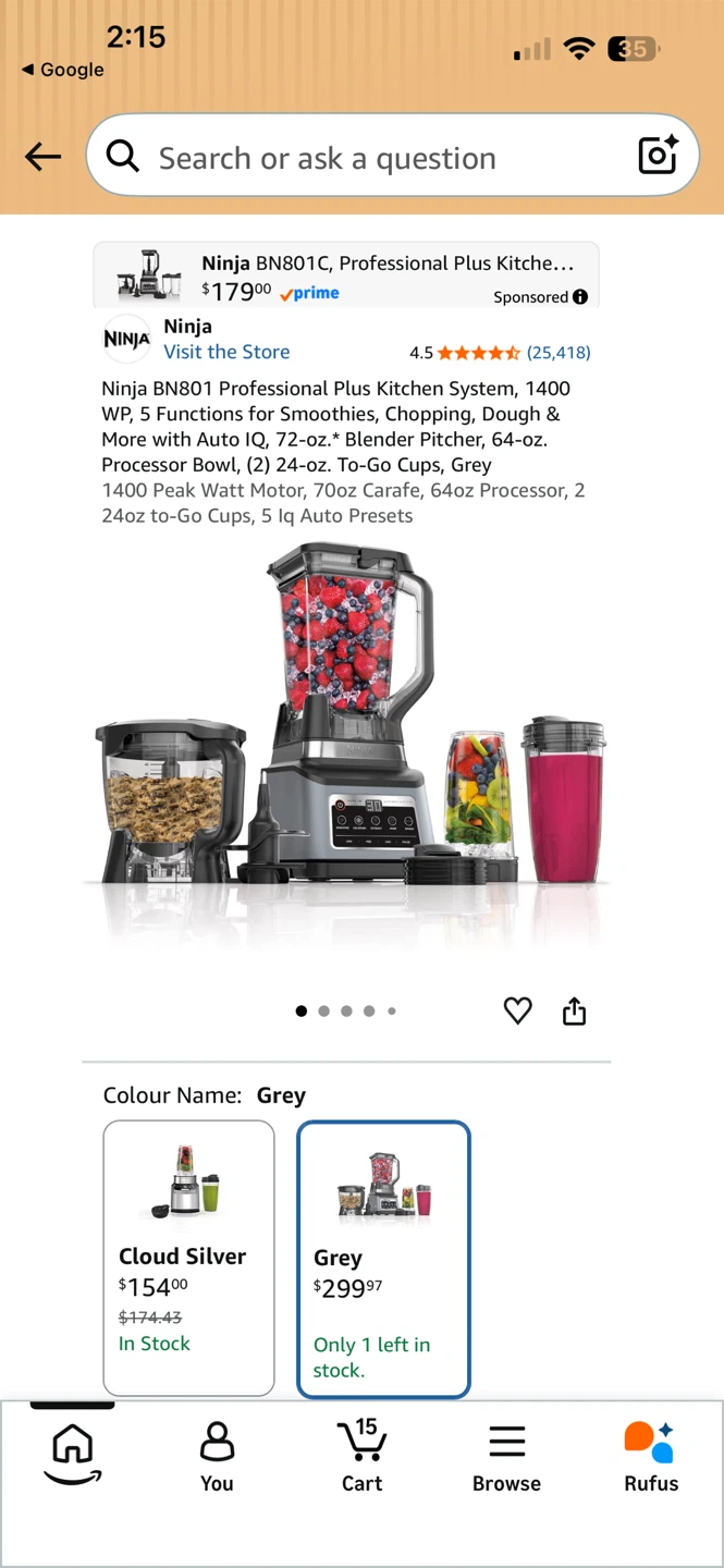 Ninja BN801 Professional Plus Kitchen System - Grey