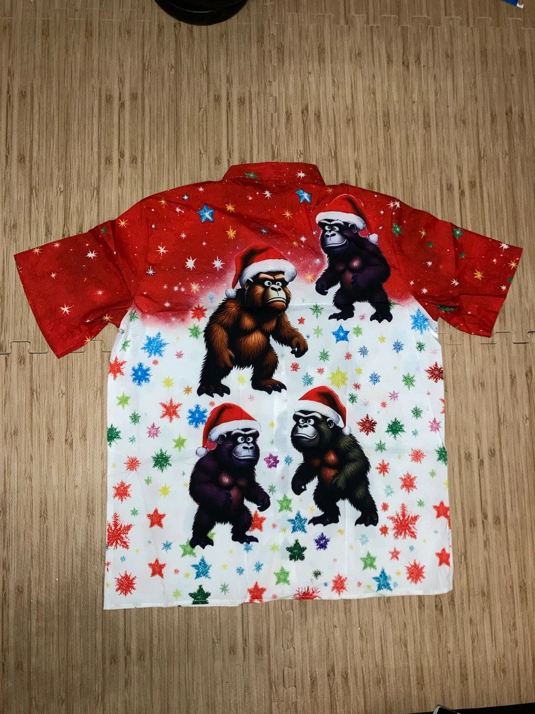 Gorilla Christmas Hawaiian Shirt - photo 2