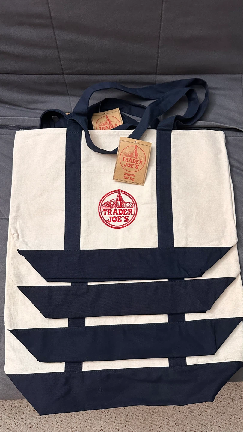Trader Joe's Large Canvas Tote Bag