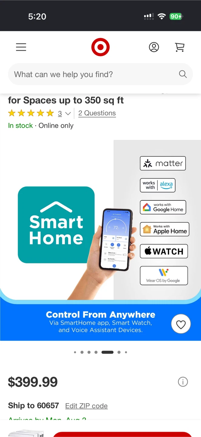 Smart window air conditioner - photo 3