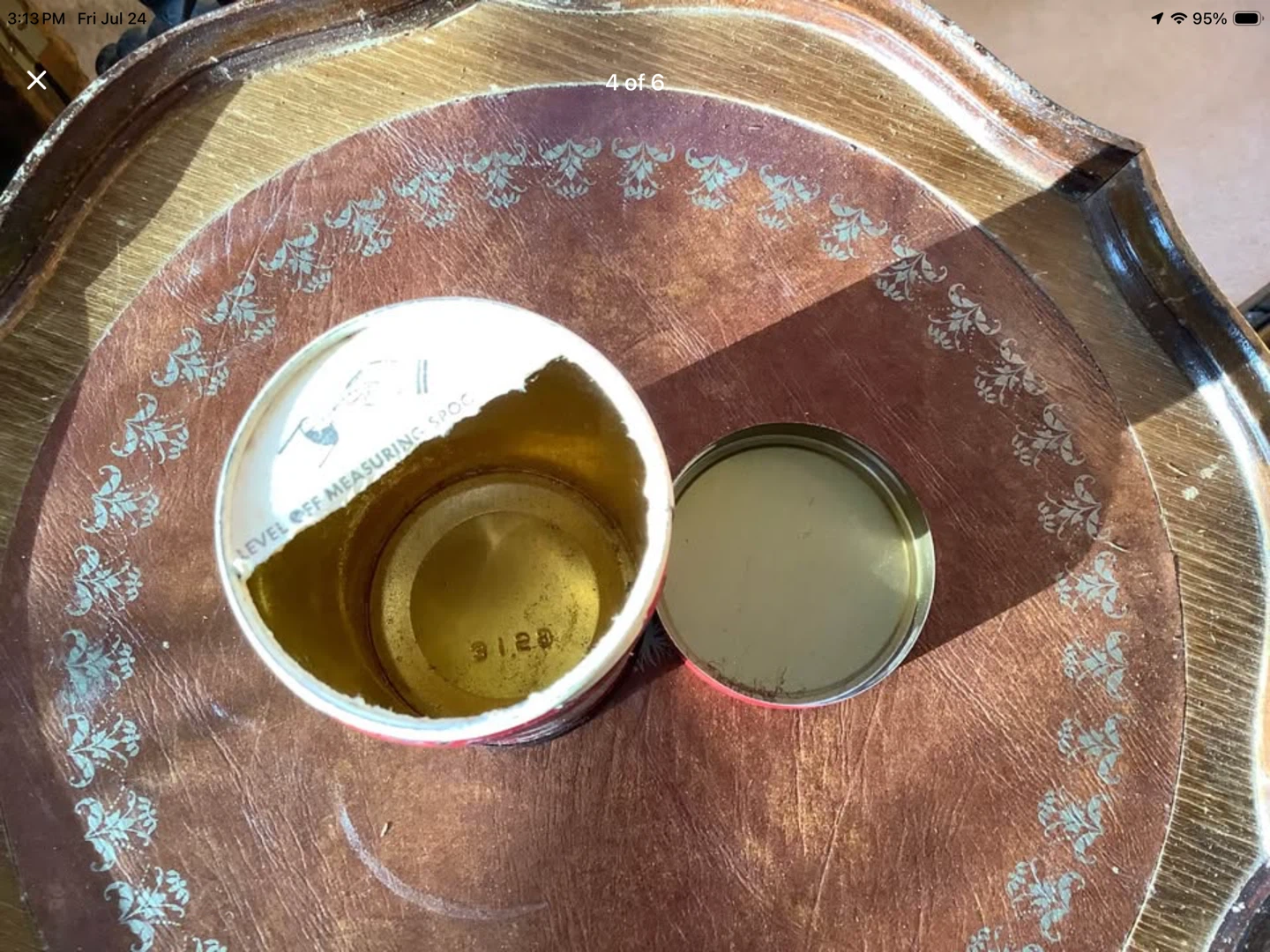 Vintage Calumet Double Acting Baking Powder Tin 🐞 - photo 4