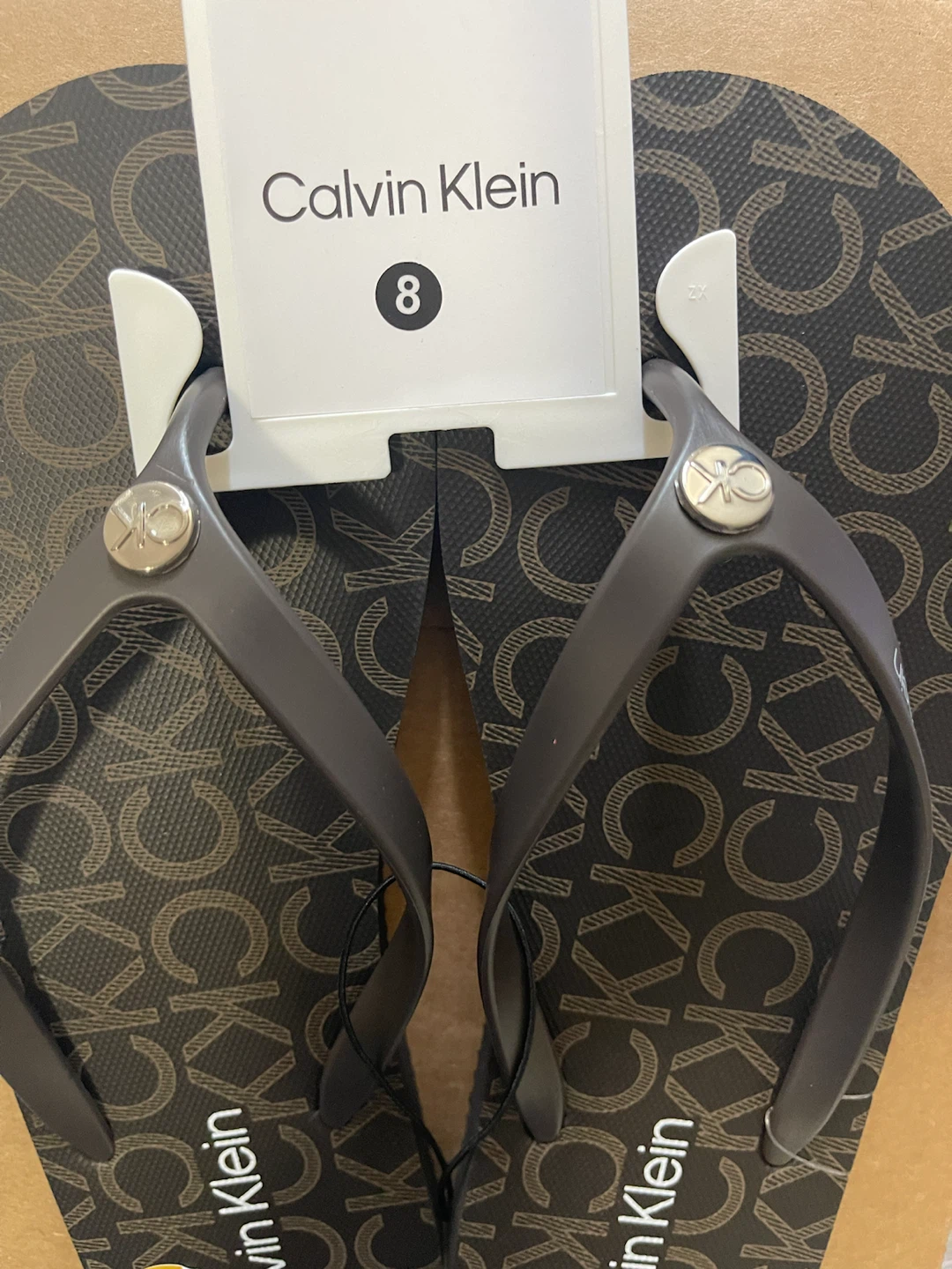 Calvin Klein Flip Flops Size 8
