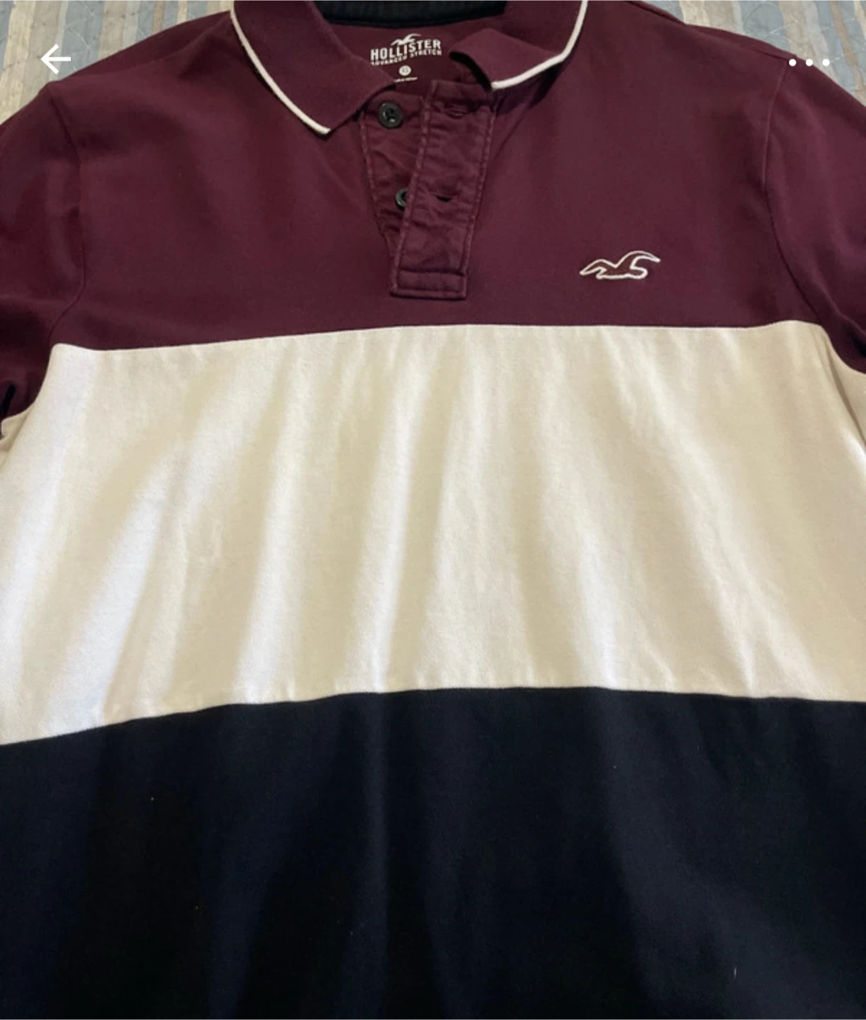 Hollister Color Block Polo Shirt x2 used