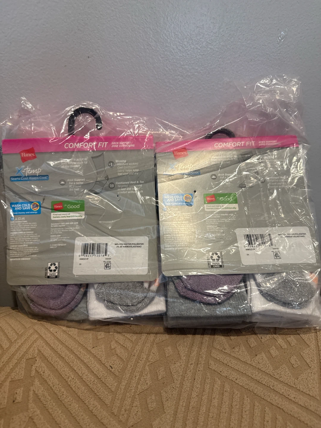 Hanes X-Temp Comfort Fit Crew Socks - Extended Size (10 Pair) - photo 2