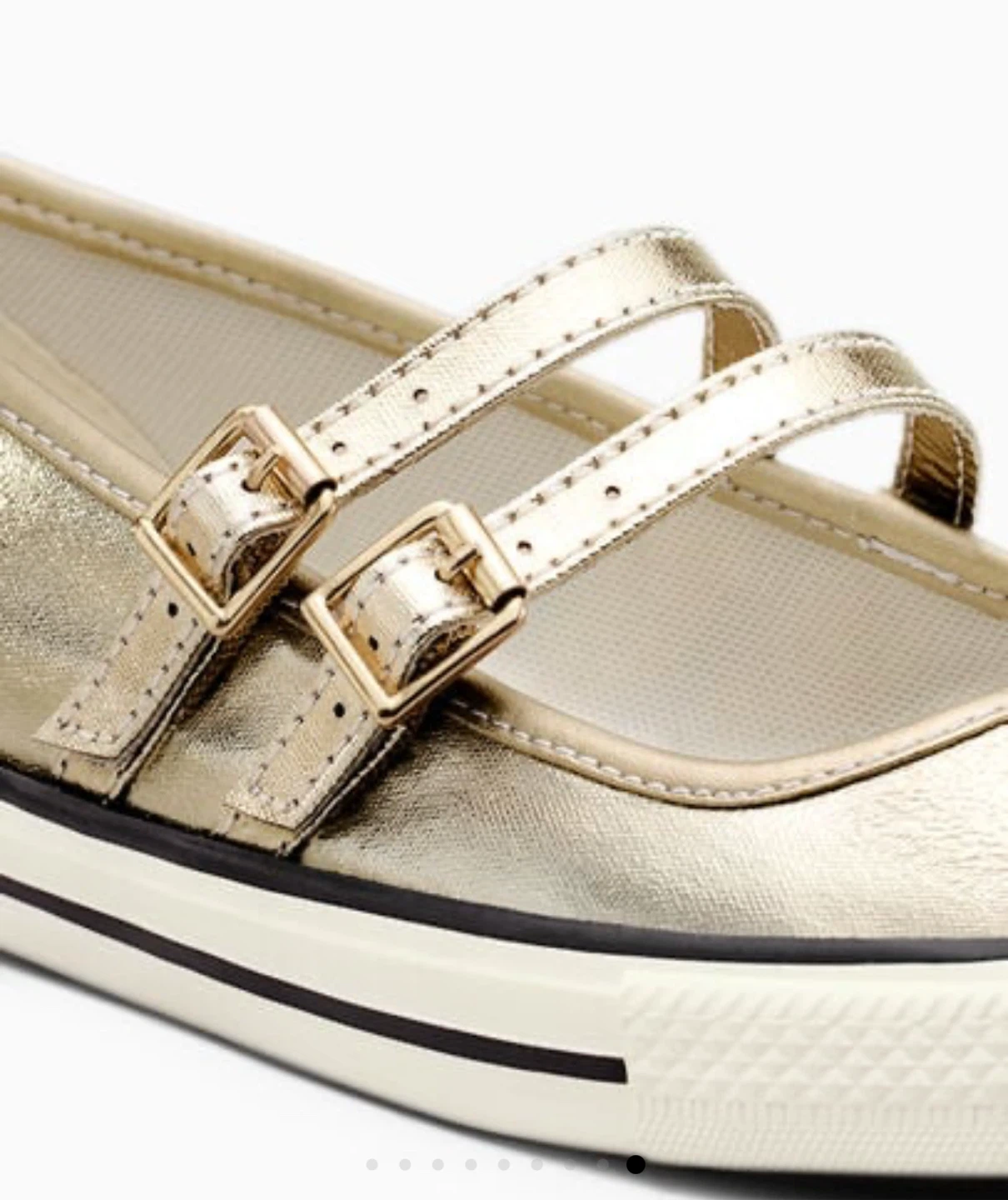 Converse All Star Gold Mary Jane Sneakers - photo 2